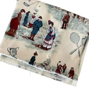 House N Home Country Club Theme Golf Tennis Vintage Style interiors Fabric